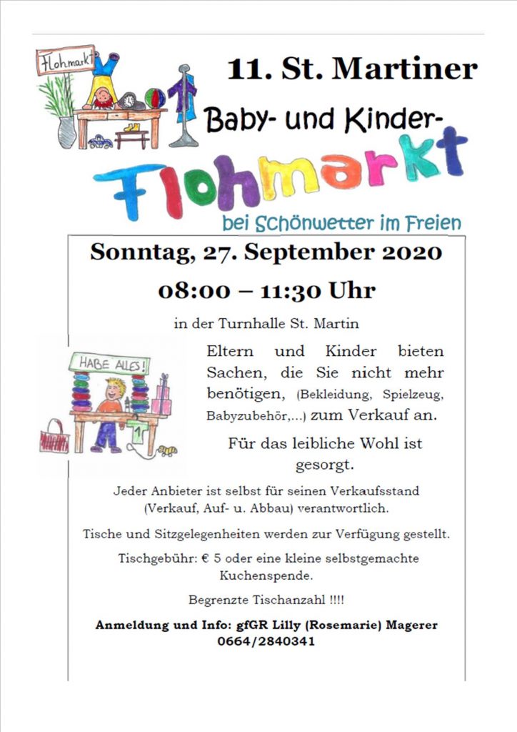 Baby- und Kindersachen Flohmarkt